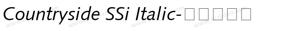 Countryside SSi Italic字体转换